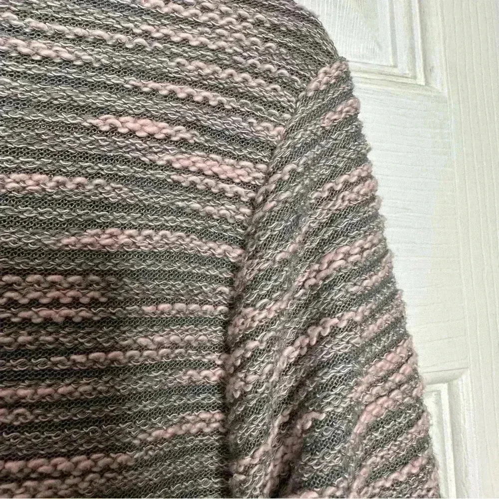 H&M Marled Sweatshirt Pullover Grey & Pink Size  Medium - Picture 14 of 16